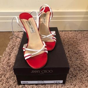 Jimmy Choo Raza Sandals Sz 38 1/2
